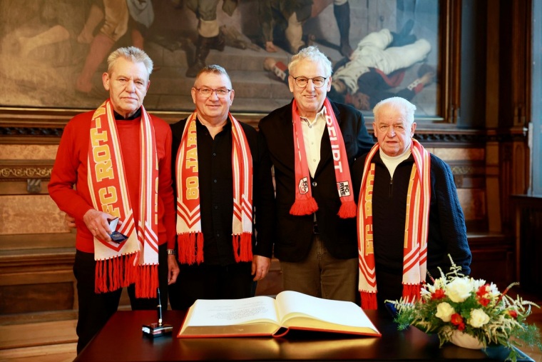 60 Jahre RWE - Eintrag ins Goldene Buch der Stadt Erfurt