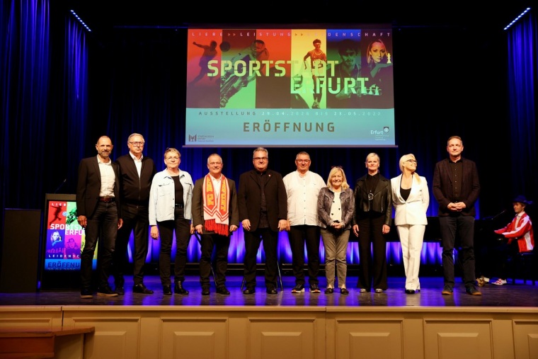 Eröffnung Ausstellung Sportstadt Erfurt am 29.4.2026