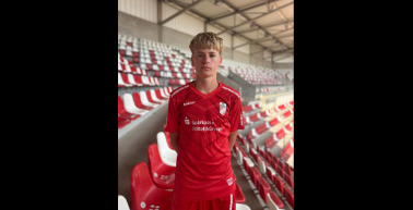 U15 Spieler Aaron Groening im Kader des U15 DFB-Lehrgangs am DFB Campus Frankfurt