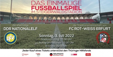 Das einmalige Fußballspiel im Steigerwaldstadion