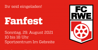 Ihr seid eingeladen! Euer Fanfest am 29. August