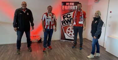 Erster VIP-Ticket-Gewinner zu Gast im Steigerwaldstadion